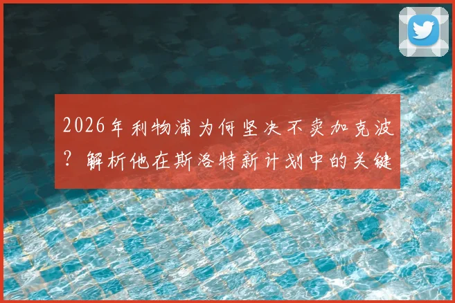 2026年利物浦为何坚决不卖加克波?解析他在斯洛特新计划中的关键角色与未来定位